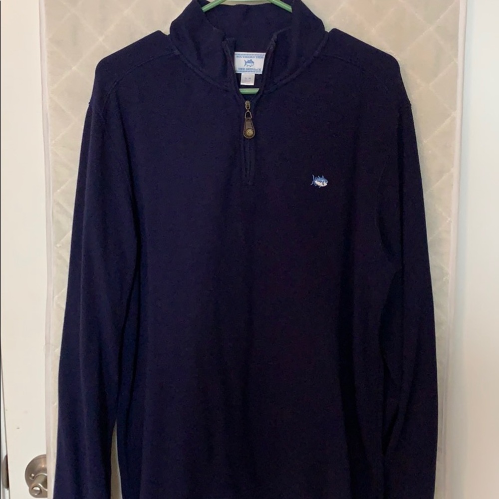 Southern Tide half zip sweater